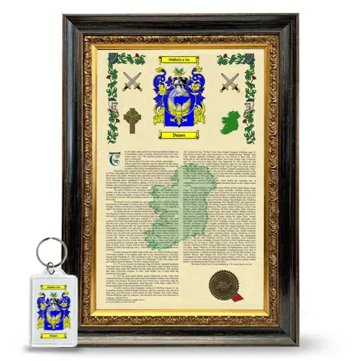 Dunes Framed Armorial History and Keychain - Heirloom