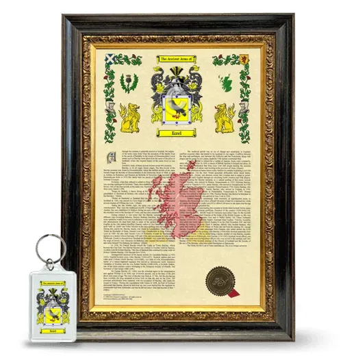 Errel Framed Armorial History and Keychain - Heirloom