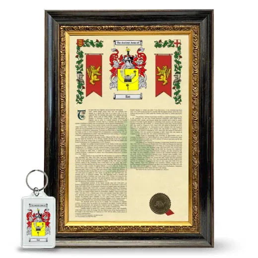Ext Framed Armorial History and Keychain - Heirloom