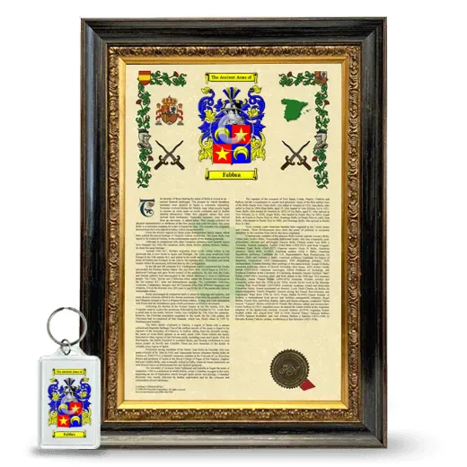 Fabbra Framed Armorial History and Keychain - Heirloom