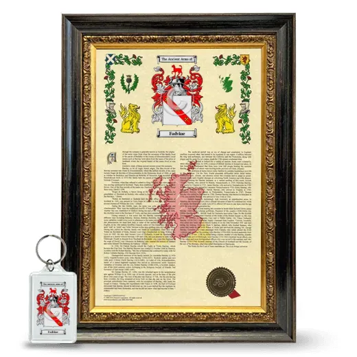 Fadvine Framed Armorial History and Keychain - Heirloom