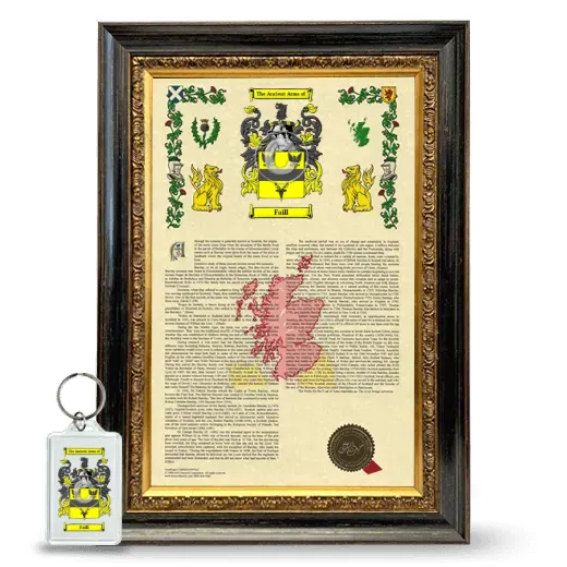 Faill Framed Armorial History and Keychain - Heirloom