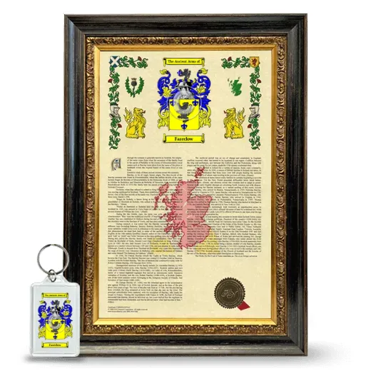 Fareclow Framed Armorial History and Keychain - Heirloom