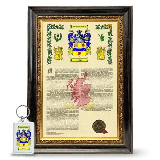 Fernie Framed Armorial History and Keychain - Heirloom