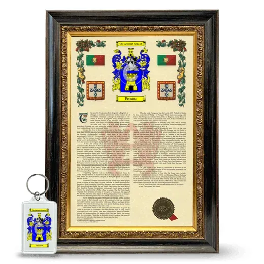 Ferranz Framed Armorial History and Keychain - Heirloom