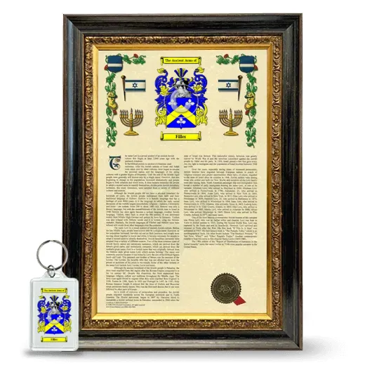 Filler Framed Armorial History and Keychain - Heirloom