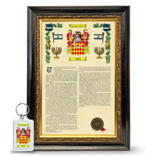 Finkel Framed Armorial History and Keychain - Heirloom