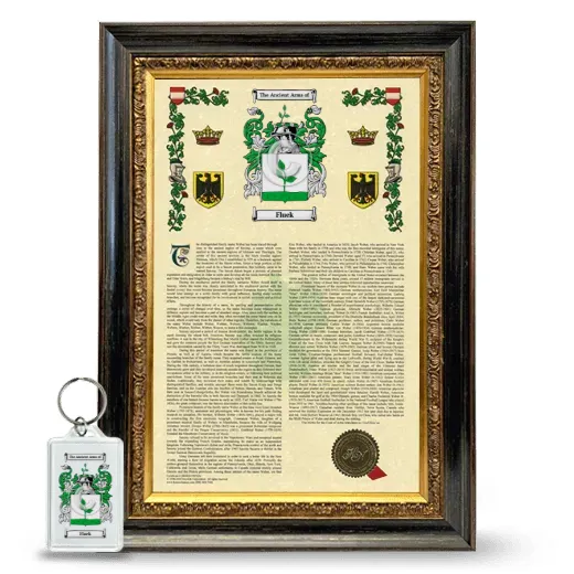 Fluek Framed Armorial History and Keychain - Heirloom