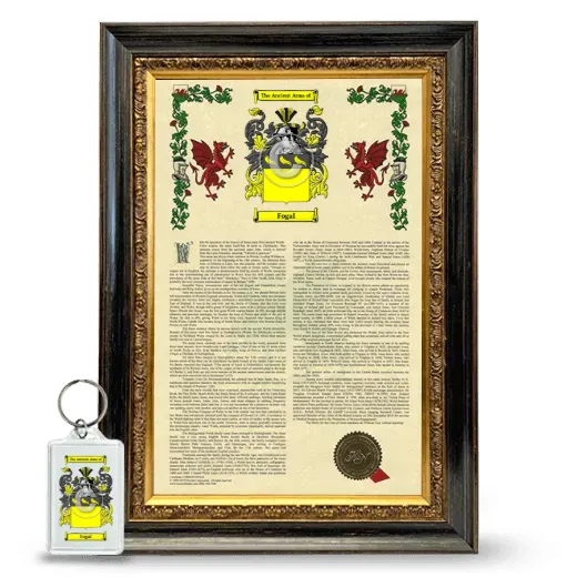 Fogal Framed Armorial History and Keychain - Heirloom