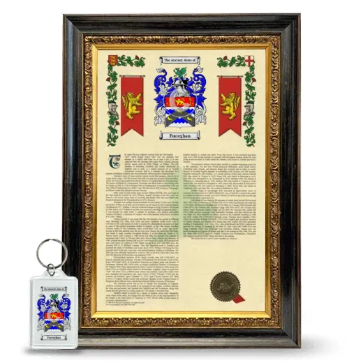 Forreghan Framed Armorial History and Keychain - Heirloom