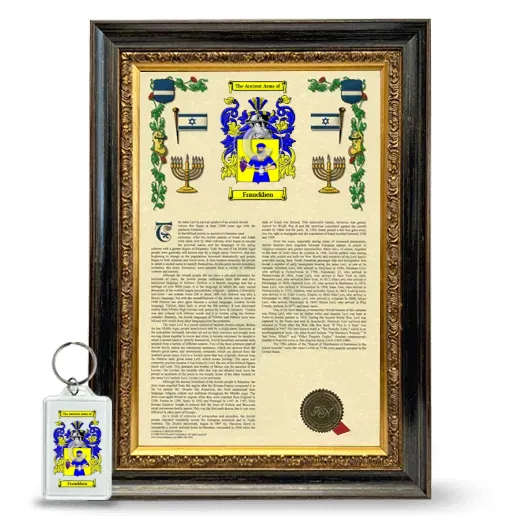 Franckhen Framed Armorial History and Keychain - Heirloom