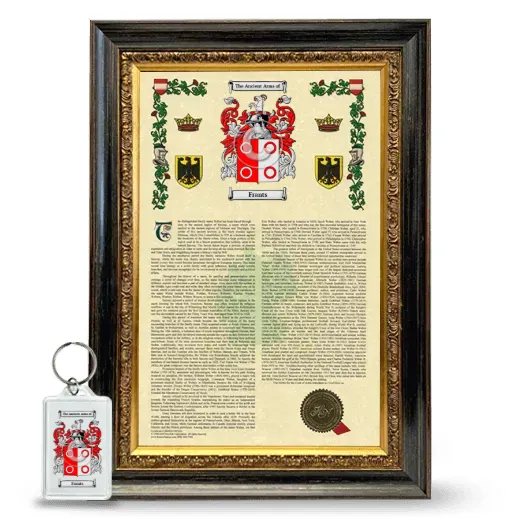 Frants Framed Armorial History and Keychain - Heirloom