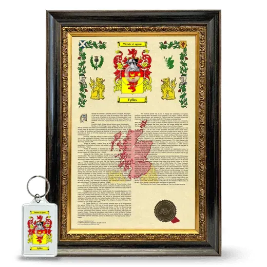 Fyffes Framed Armorial History and Keychain - Heirloom
