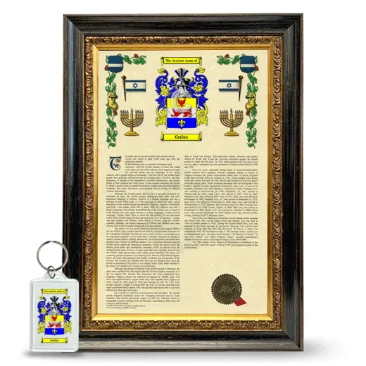 Gerber Framed Armorial History and Keychain - Heirloom