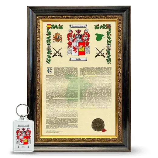 Golla Framed Armorial History and Keychain - Heirloom