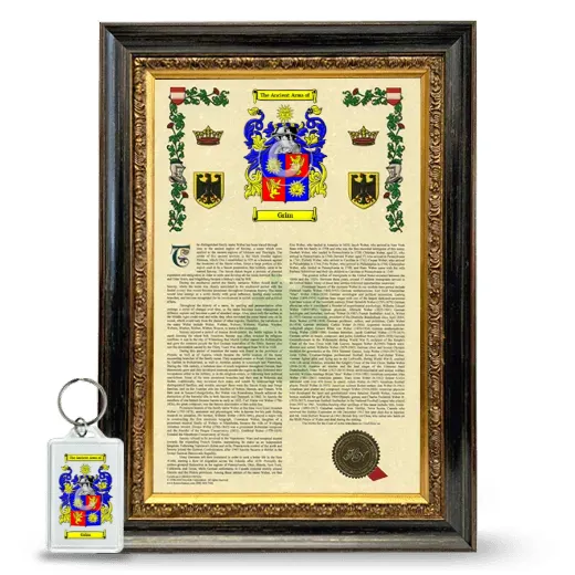 Grim Framed Armorial History and Keychain - Heirloom