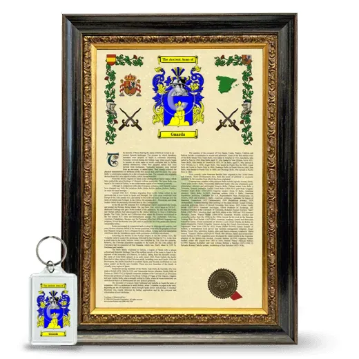 Guarda Framed Armorial History and Keychain - Heirloom