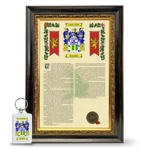 Hammock Framed Armorial History and Keychain - Heirloom