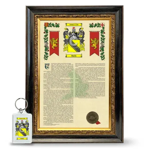 Harily Framed Armorial History and Keychain - Heirloom