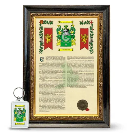 Herdsmind Framed Armorial History and Keychain - Heirloom
