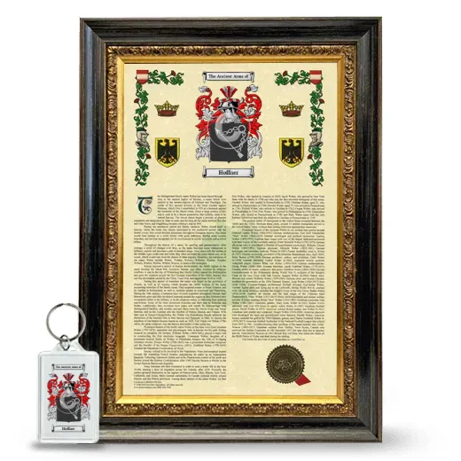 Hoffner Framed Armorial History and Keychain - Heirloom