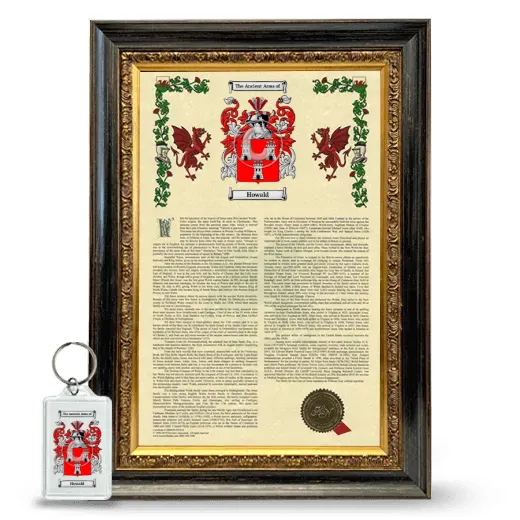 Howald Framed Armorial History and Keychain - Heirloom