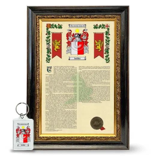 Inchley Framed Armorial History and Keychain - Heirloom