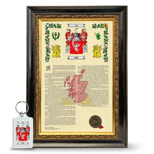 Inlie Framed Armorial History and Keychain - Heirloom