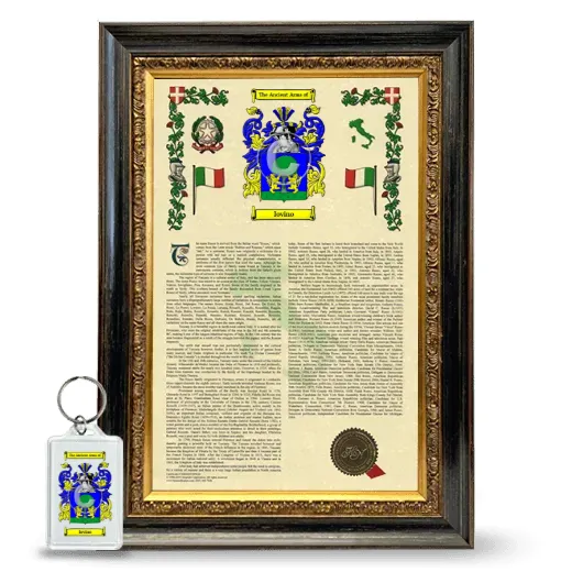 Iovino Framed Armorial History and Keychain - Heirloom