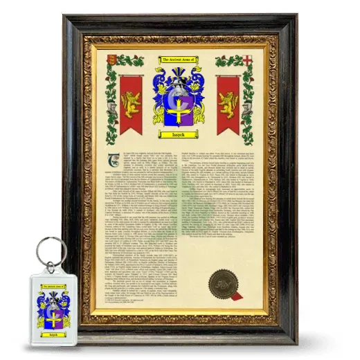 Issyck Framed Armorial History and Keychain - Heirloom