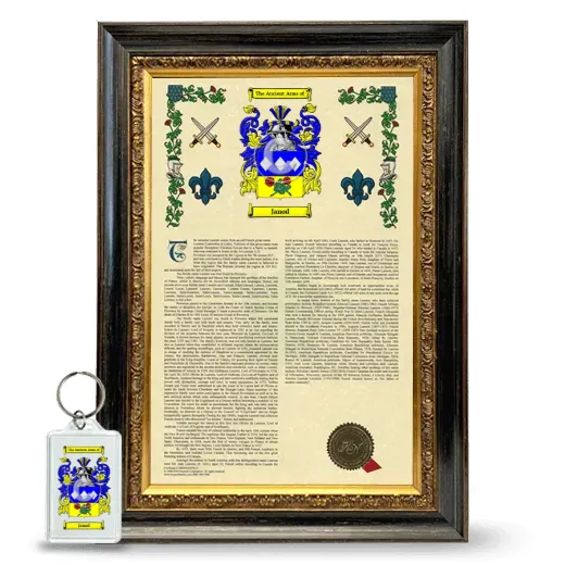 Janod Framed Armorial History and Keychain - Heirloom