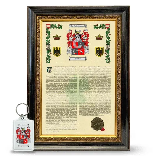 Jasche Framed Armorial History and Keychain - Heirloom