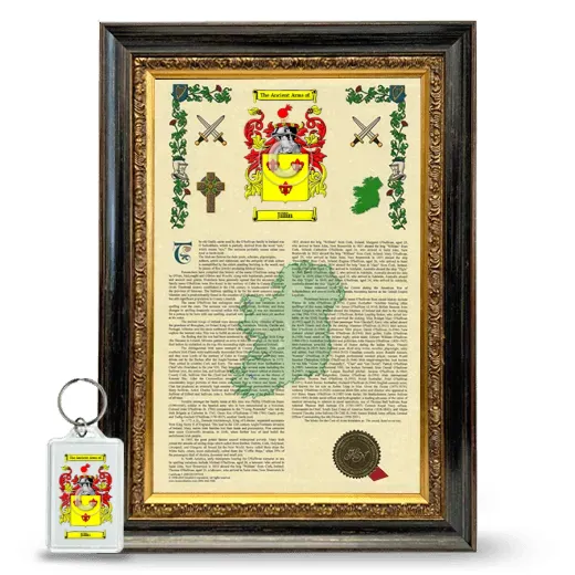 Jillin Framed Armorial History and Keychain - Heirloom