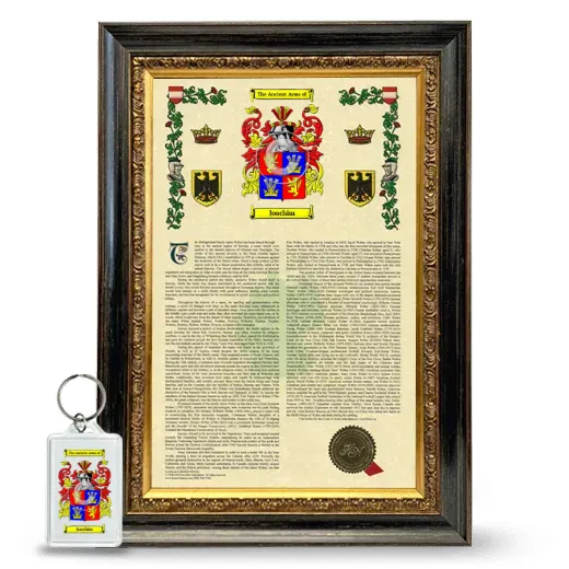 Joachim Framed Armorial History and Keychain - Heirloom