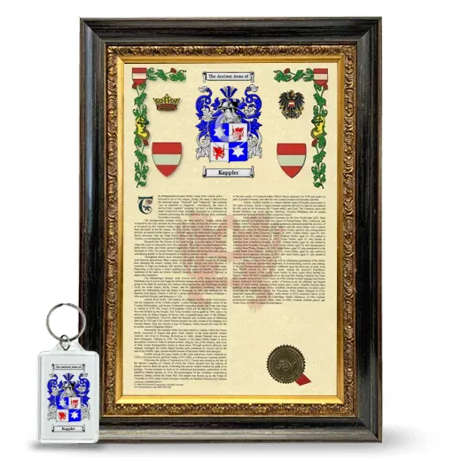 Kappler Framed Armorial History and Keychain - Heirloom