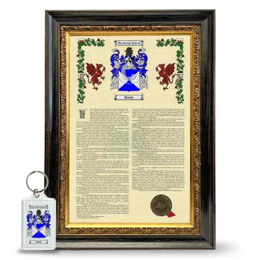 Karrie Framed Armorial History and Keychain - Heirloom