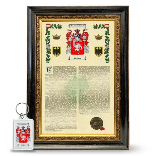Kirshen Framed Armorial History and Keychain - Heirloom