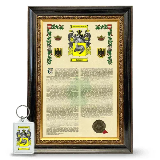 Krämer Framed Armorial History and Keychain - Heirloom
