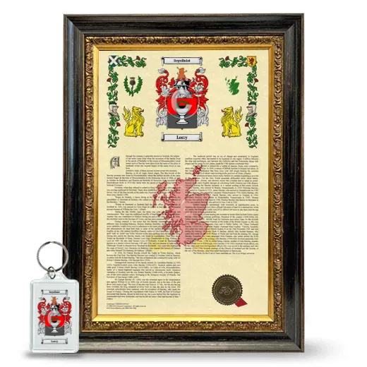 Lorry Framed Armorial History and Keychain - Heirloom