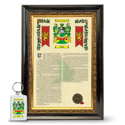 Magic Framed Armorial History and Keychain - Heirloom