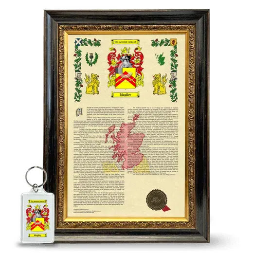Magiley Framed Armorial History and Keychain - Heirloom