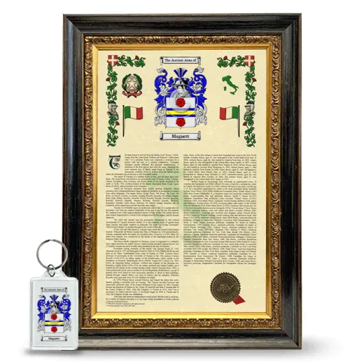 Magnett Framed Armorial History and Keychain - Heirloom
