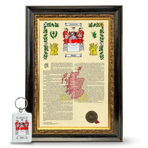 Mame Framed Armorial History and Keychain - Heirloom
