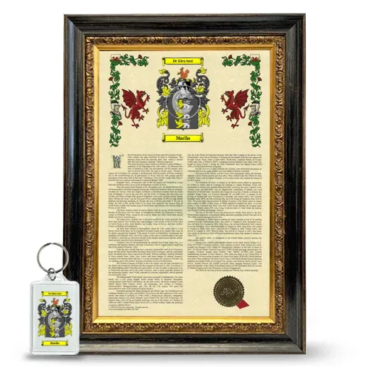 Marfin Framed Armorial History and Keychain - Heirloom