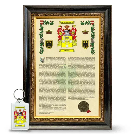 Maylor Framed Armorial History and Keychain - Heirloom