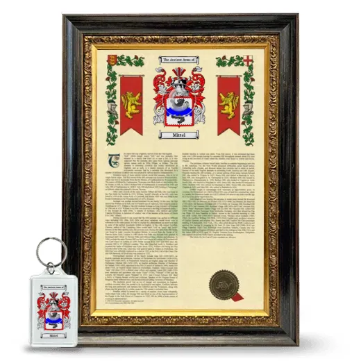 Mittel Framed Armorial History and Keychain - Heirloom