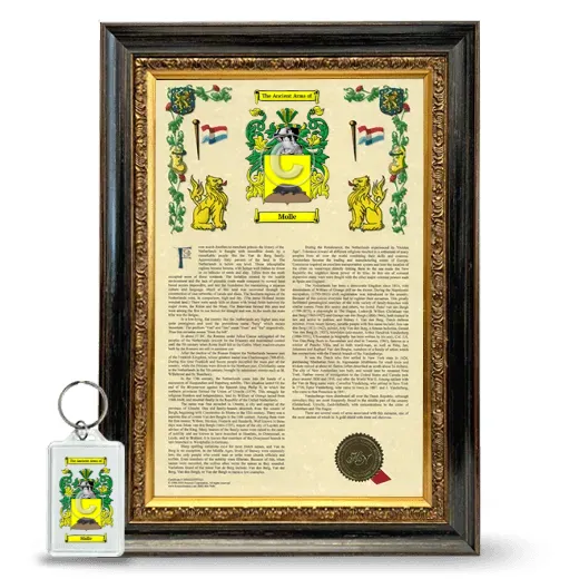 Molle Framed Armorial History and Keychain - Heirloom