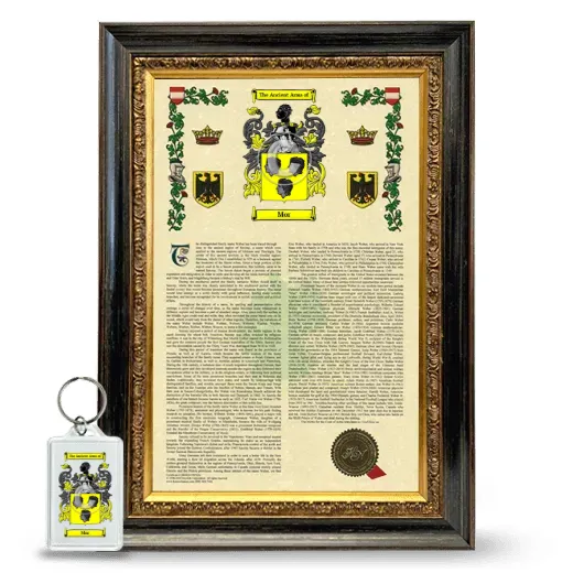 Mor Framed Armorial History and Keychain - Heirloom