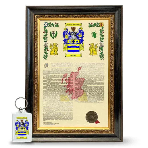 Mother Framed Armorial History and Keychain - Heirloom