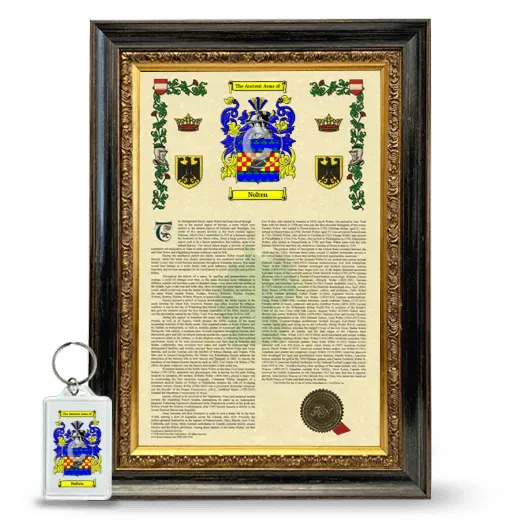 Nolten Framed Armorial History and Keychain - Heirloom
